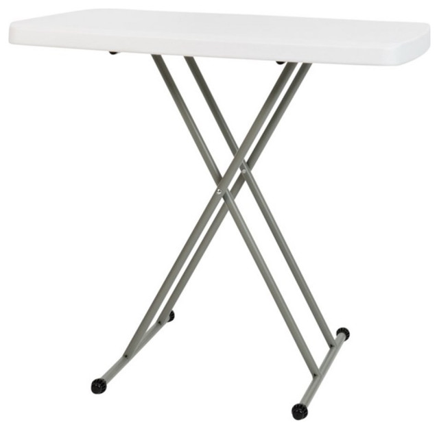 Flash Furniture 30" Plastic Folding TV Tray/Laptop Table in Granite