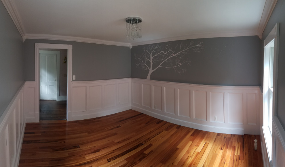 Panoramic Photo of the Unstaged Nursery