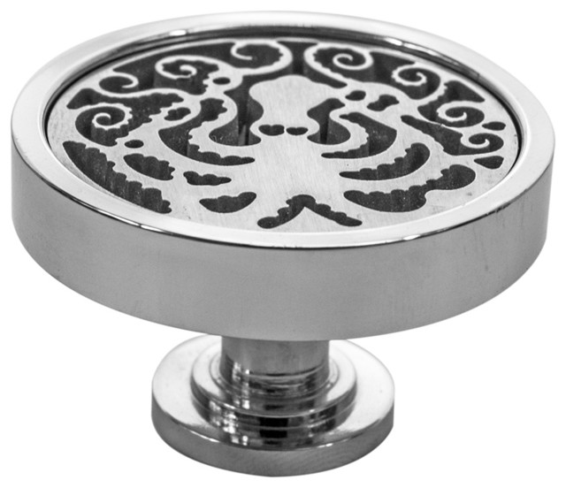 Cabinet Knob, Octopus, Cabinet Pulls, Polished Stainless Steel