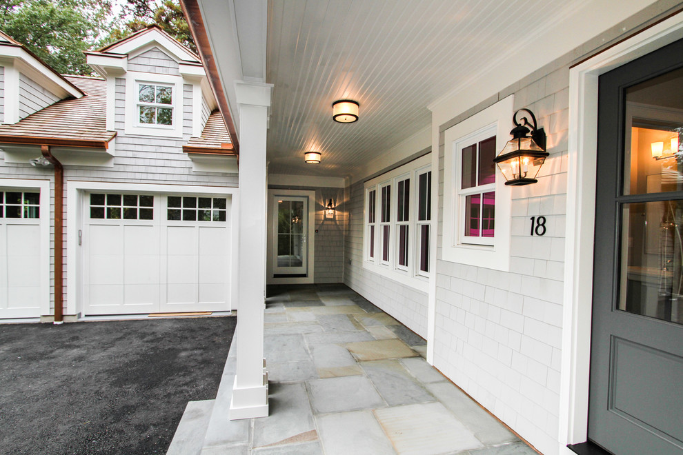 This is an example of a transitional exterior in New York.
