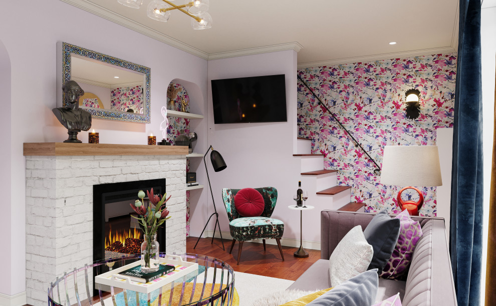 Iridescent Inspired Bold Living Room