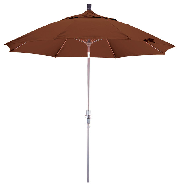 Phat Tommy 11' Aluminum Outdoor Patio Market Umbrella, Mocha