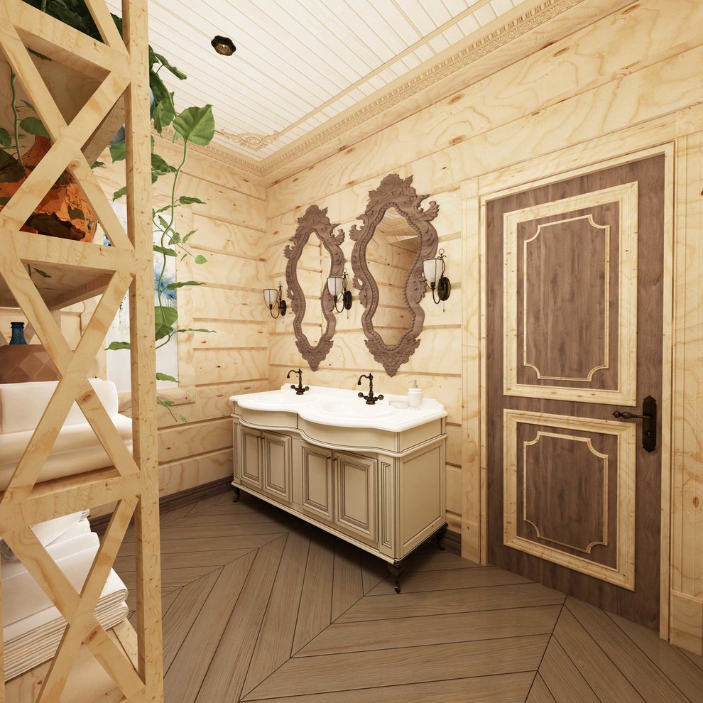 Интерьер загородного дома в стиле русско-европейское кантри