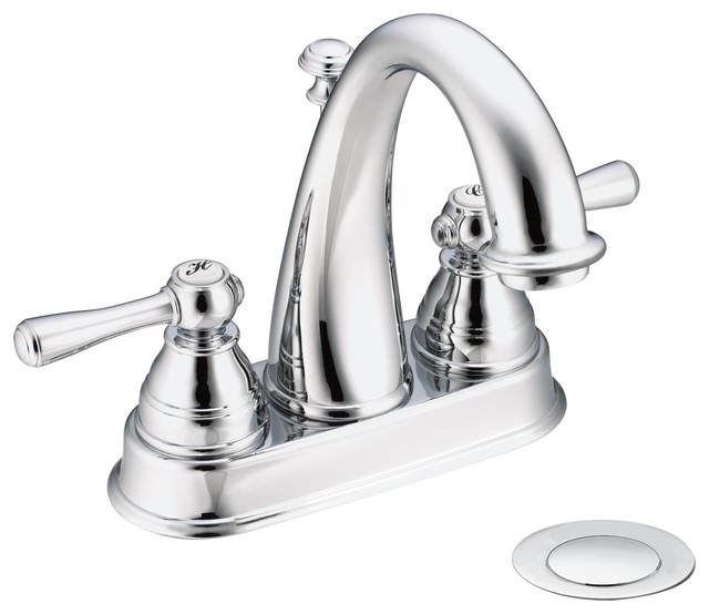Moen Kingsley 2-Handle High Arc Bathroom Faucet - Traditional