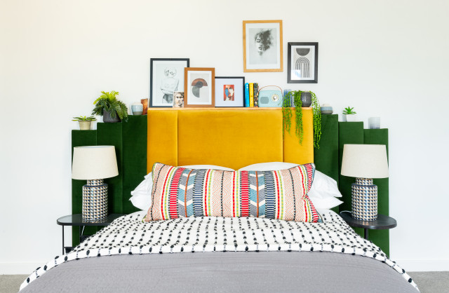 Funky Brixton Flat eclectic-bedroom