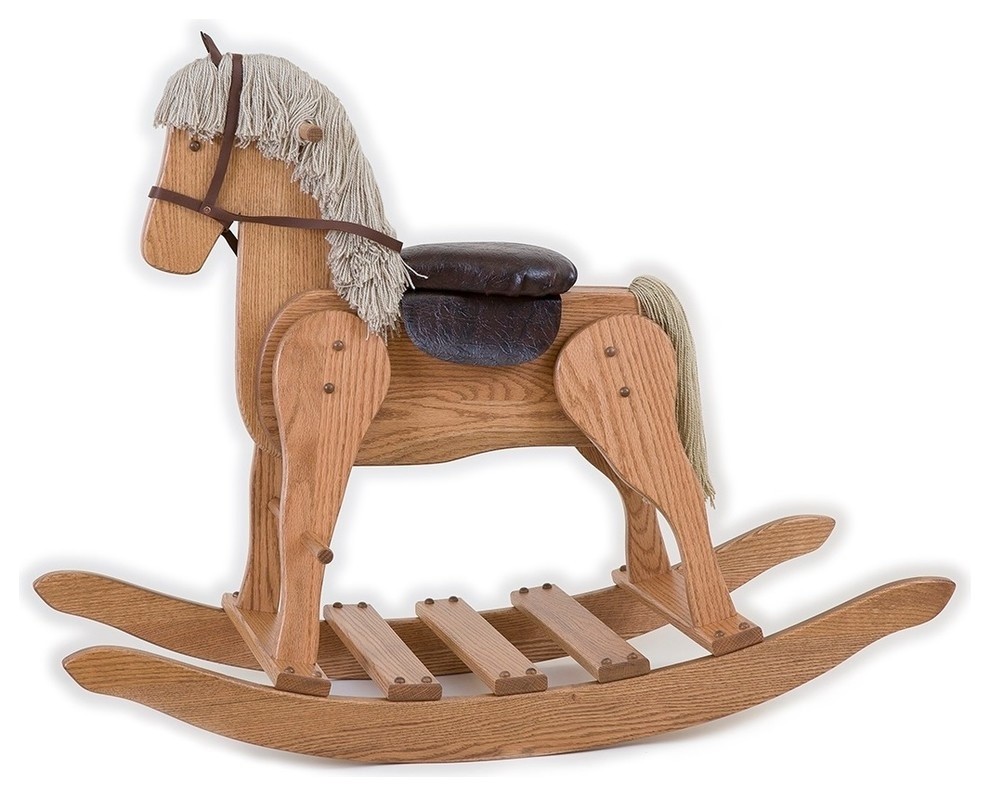 LARGE Classic Rocking Hobby Horse Four Finish Options - Traditional