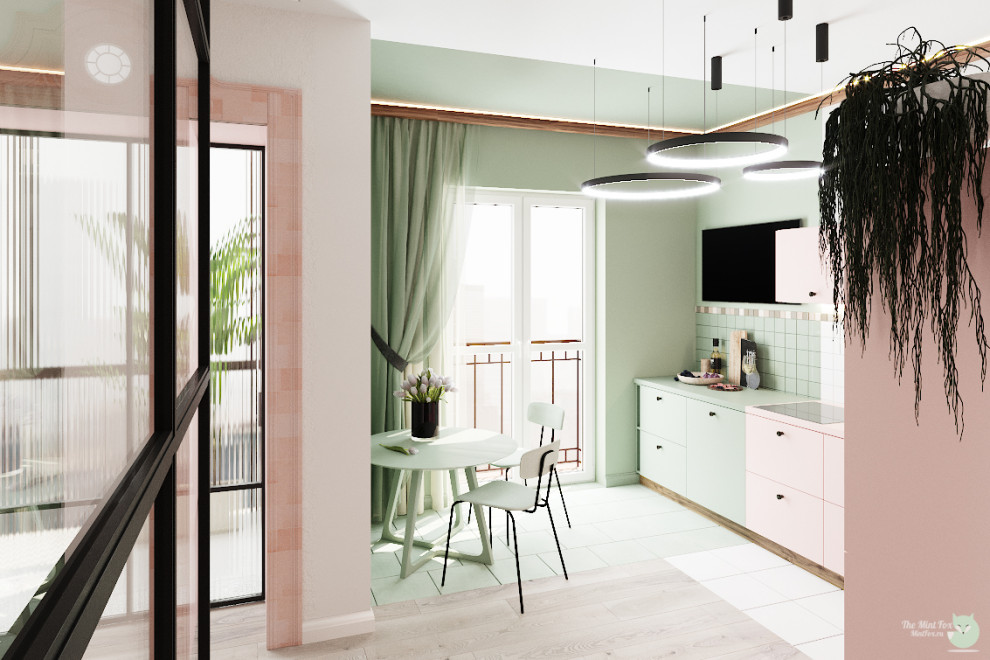 Однушка в стиле колор-блок ЖК Зеленоград Сити