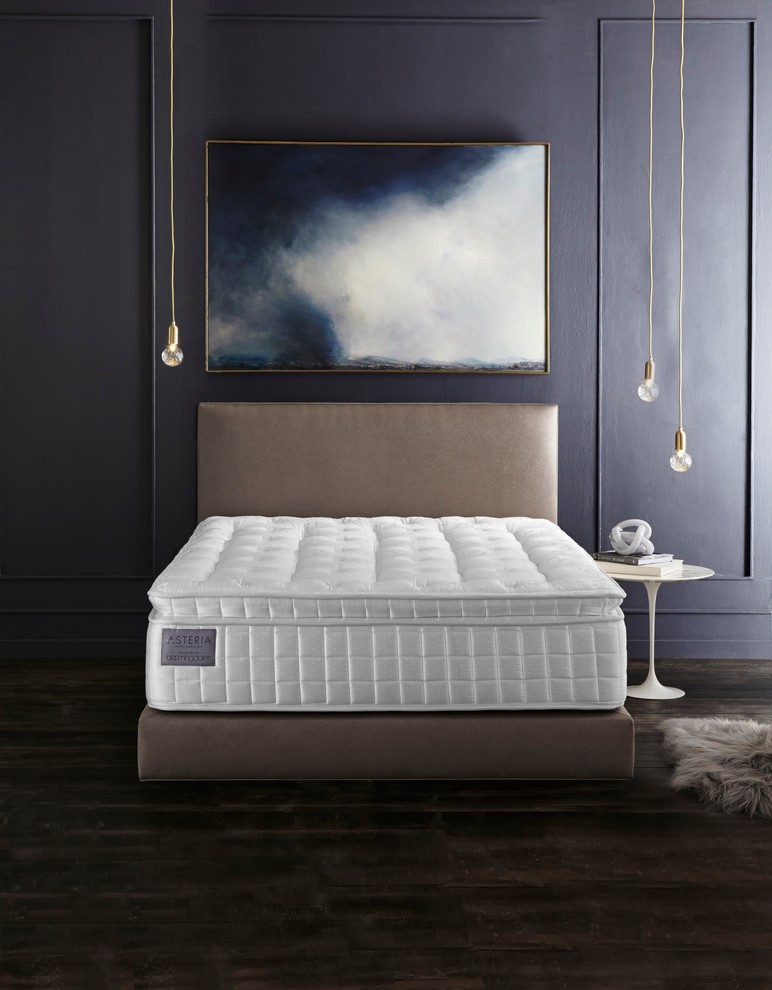 Example of a trendy bedroom design in New York