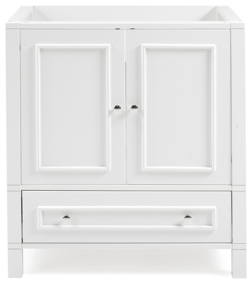 Williamsburg 30"W Vanity Only, 30" Transitional Bathroom Vanities And Sink Consoles