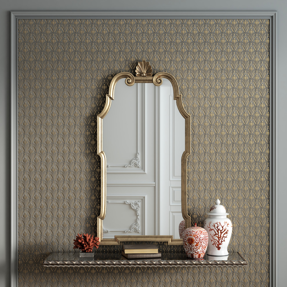 Гипсовые обои Wallcrusta в интерьере