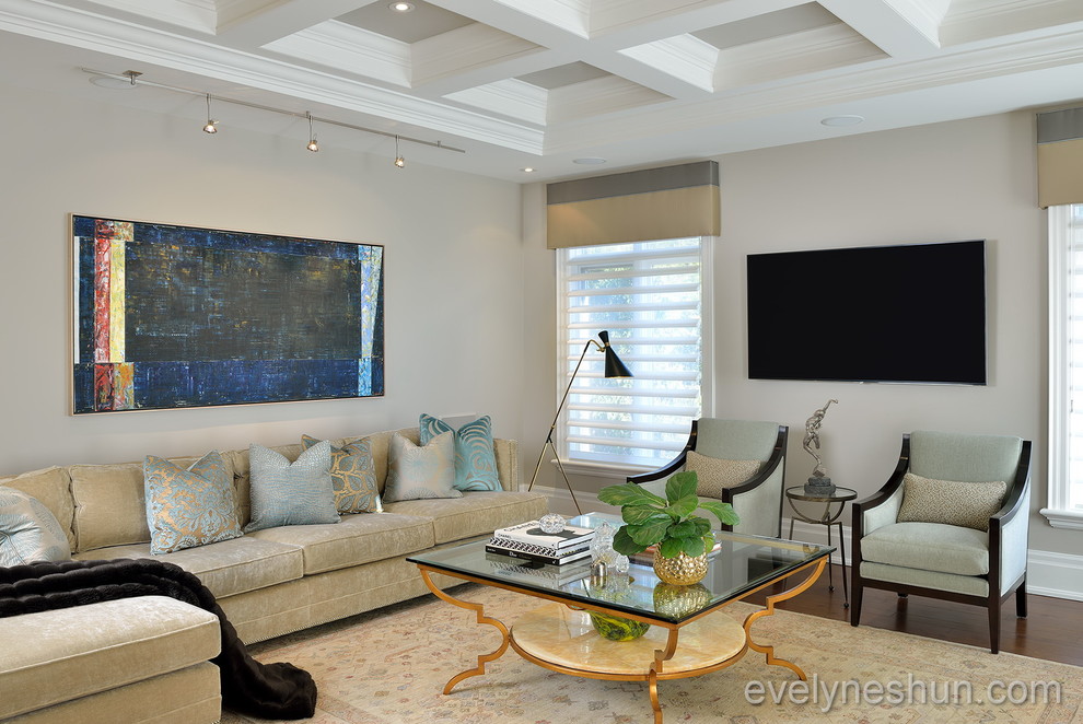 Home design - large transitional home design idea in Toronto