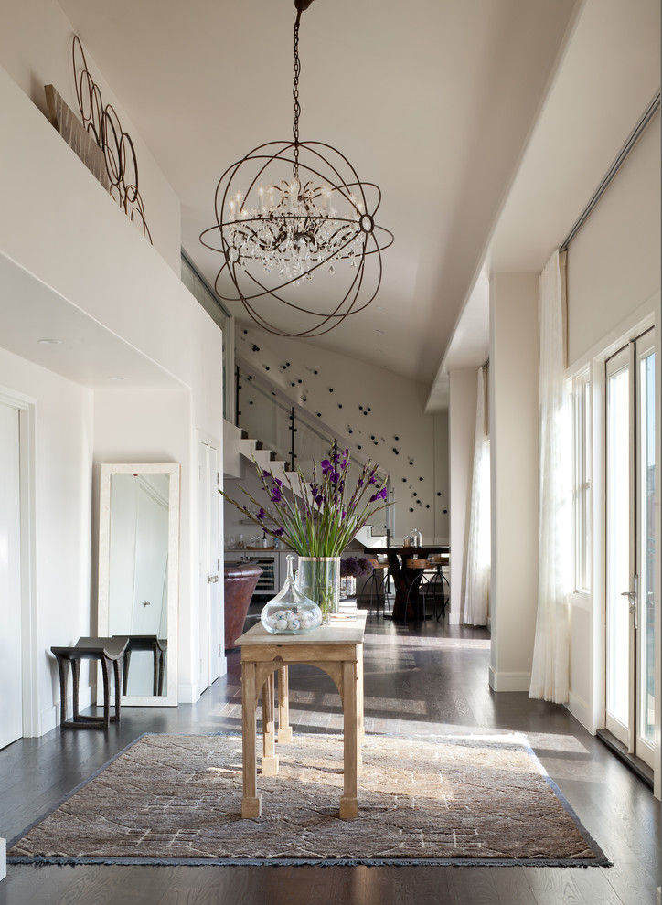 Inspiration for a transitional entryway in Denver.