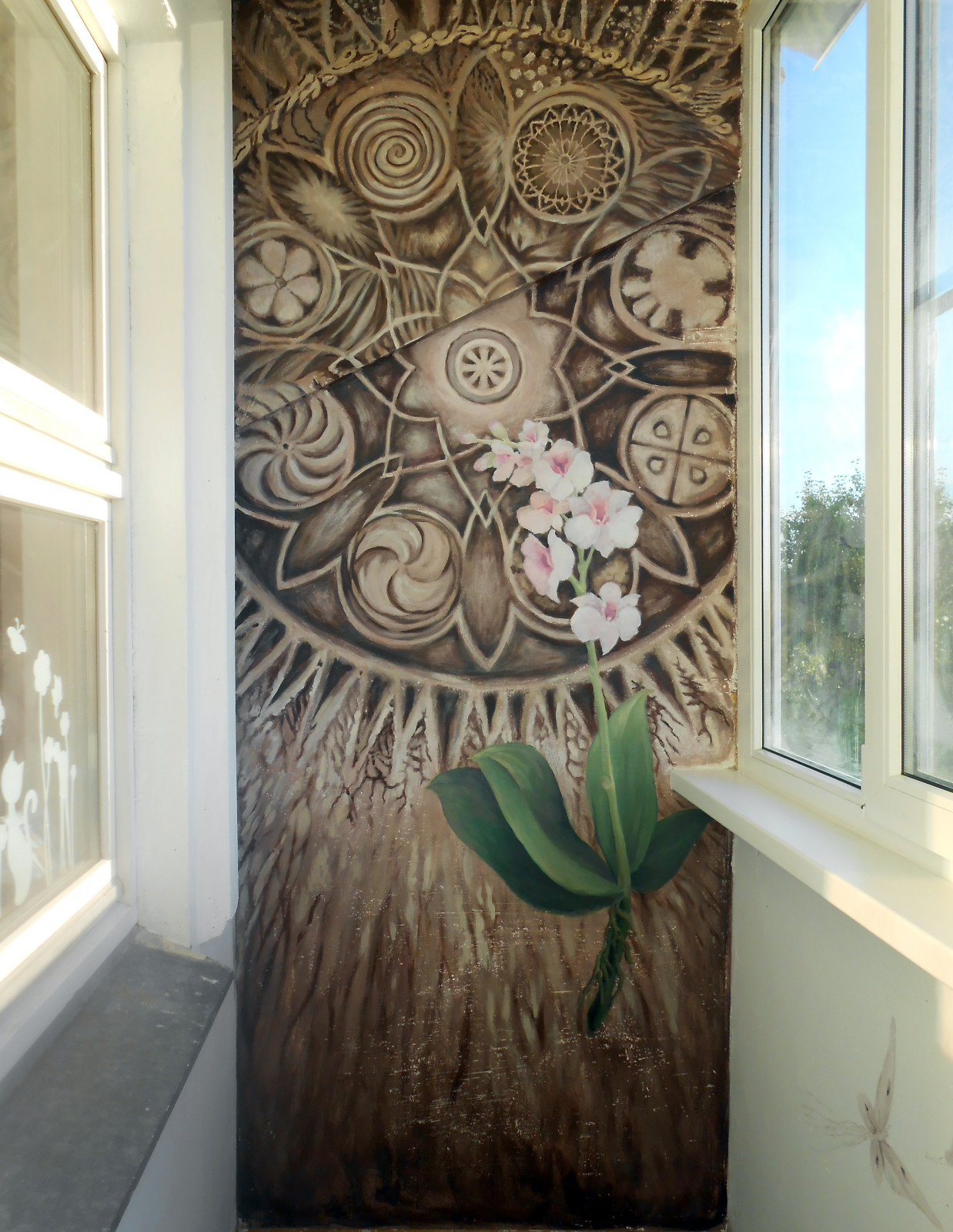 Роспись своей стены вместе с художником "Орхидея"