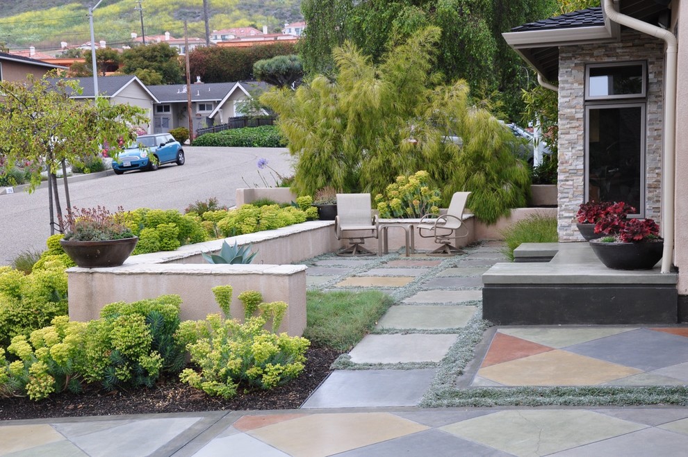 Design ideas for an eclectic garden in San Luis Obispo.
