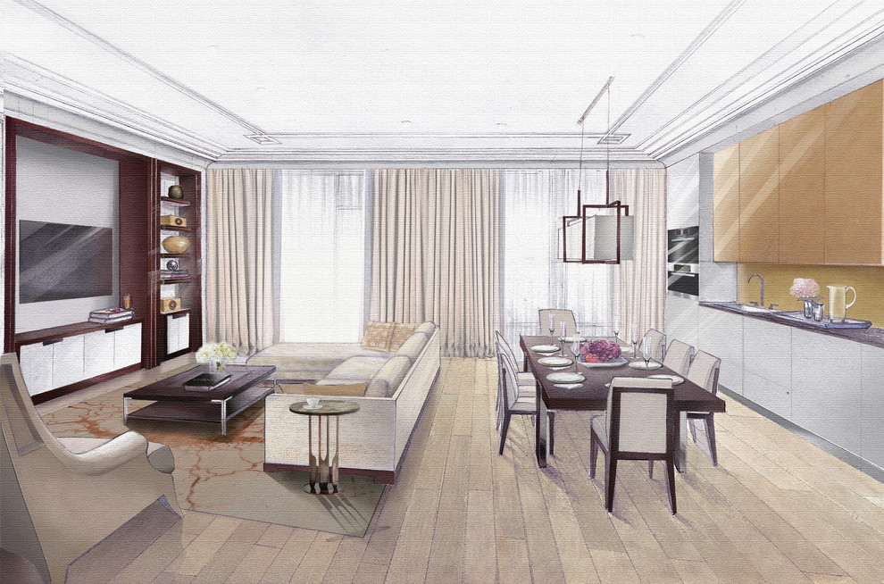 Иллюстрации проекта квартиры для Полины Пидцан