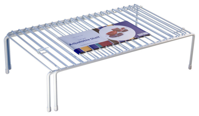 Adjustable Cabinet Shelf, White