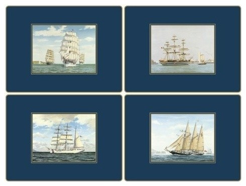 Lady Clare Continental Placemats 15 5x11 5 Tall Ships 4 Piece