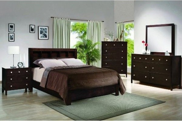 Modern Dark Wood Bedroom Set - Allison 6 Piece Bedroom Set | Gonzalez Furniture / This special