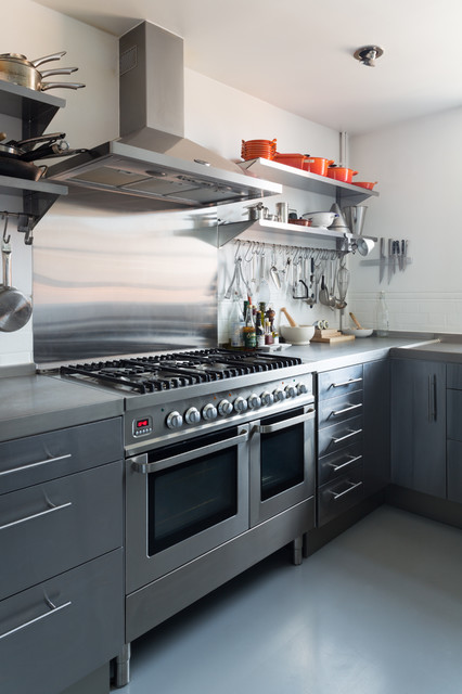 loft apartment London scandinavian-kitchen