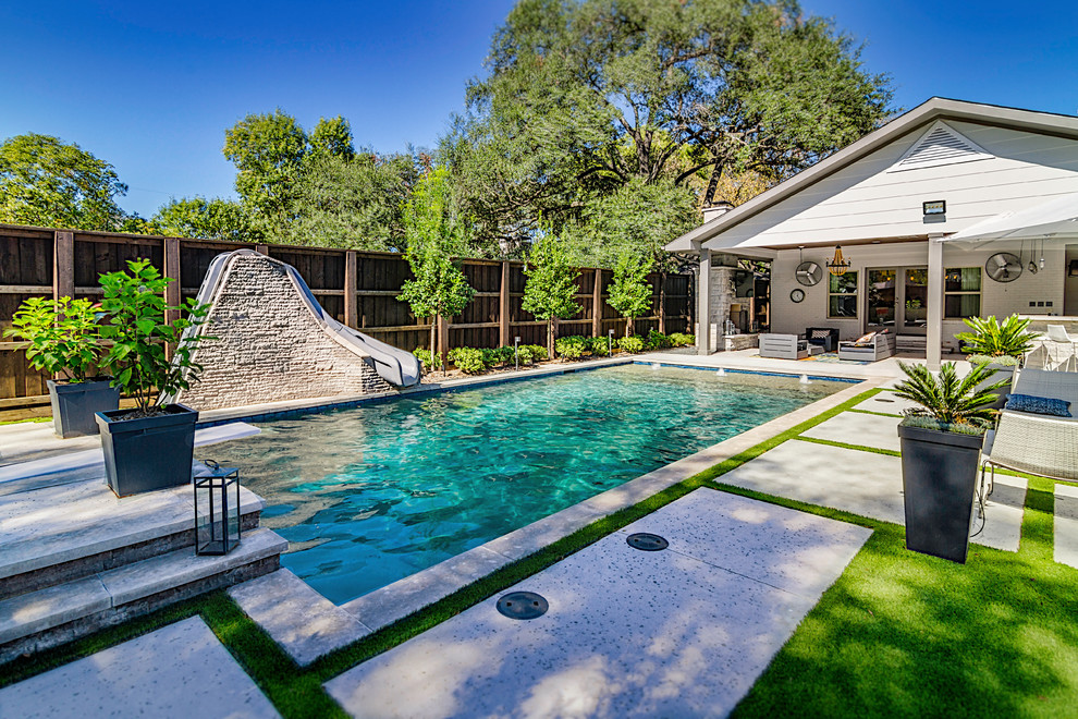 Geometric Pool Designs Dallas, Highland Park & Plano - Pool - Dallas ...