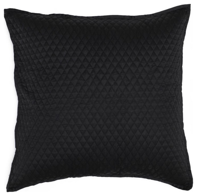 Kosas Home Winthrop 26x26" Diamond Matte Poly Sateen Fabric Euro Sham