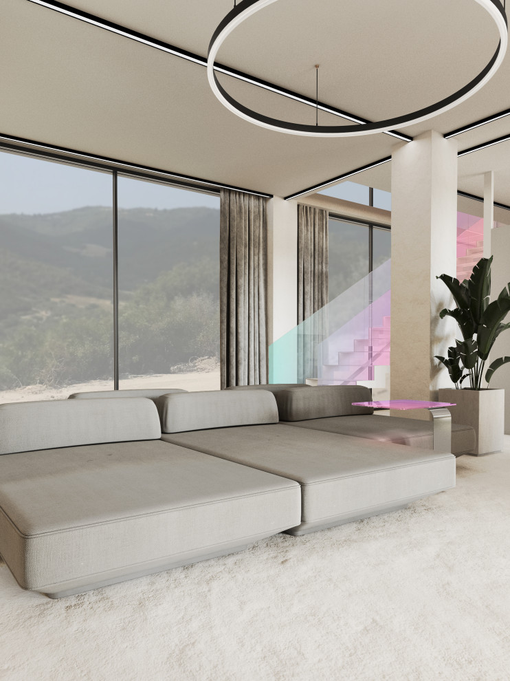 Интерьер большого загородного дома