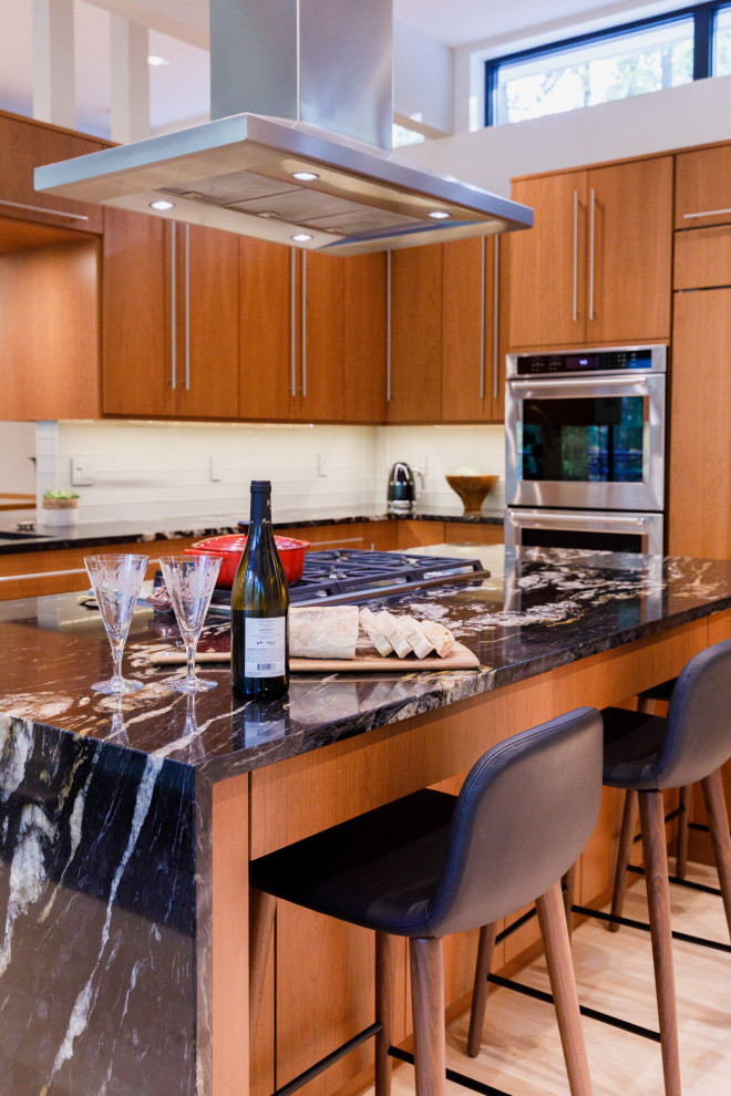 This is an example of a modern kitchen in Baltimore.