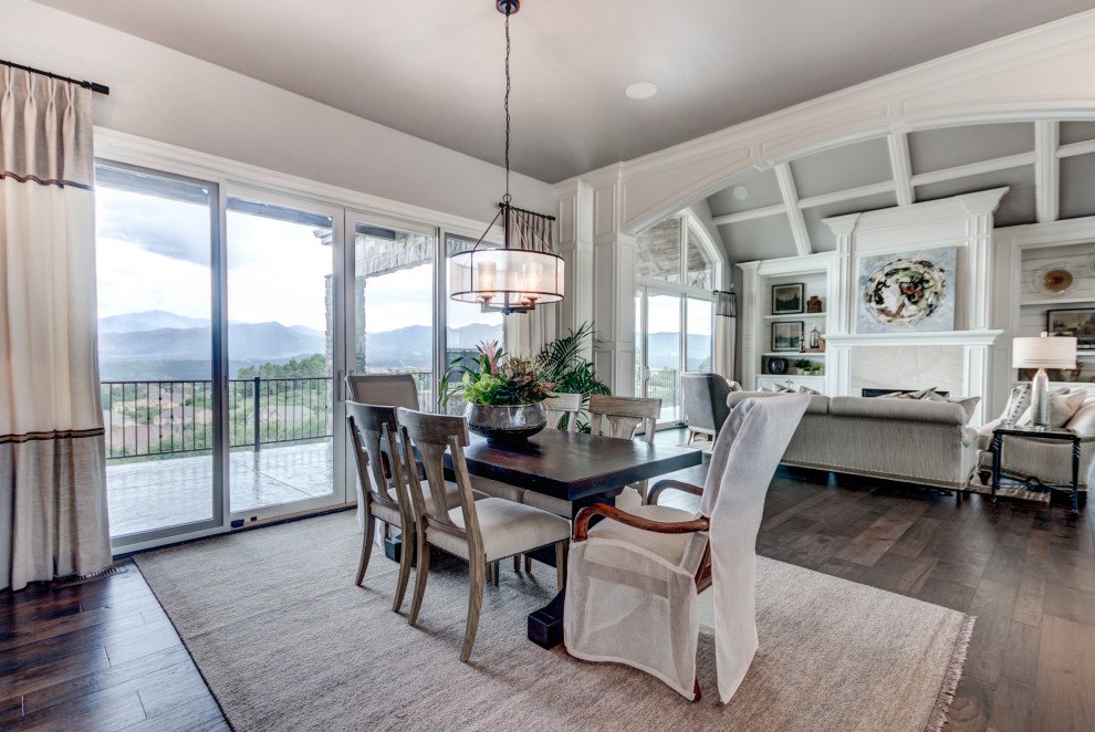Transitional home design photo in Denver