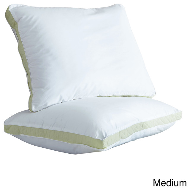 Restonic Quilted Medium/ Firm/ Extra Firm Density Pillows (Set of 2)