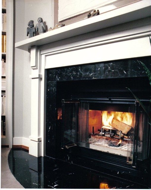 Transitional Interior nyklassisk-vardagsrum
