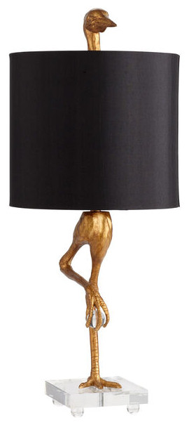 Ancient Gold Ibis Table Lamp