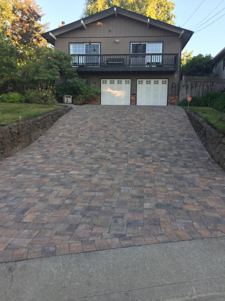 Sloped Paver Driveway