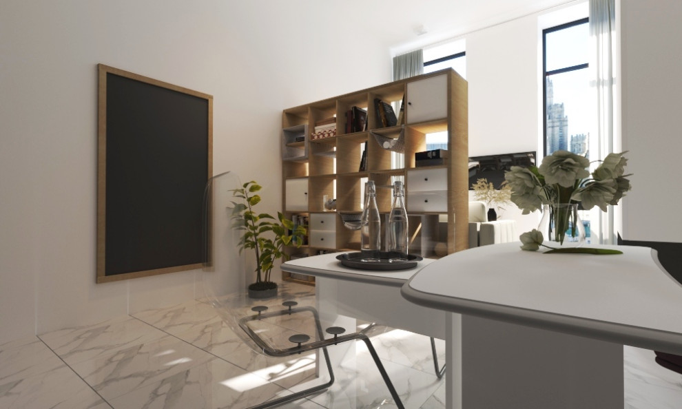 Офис или штаб-квартира, нейтральные цвета или нежные, выбор за вами)