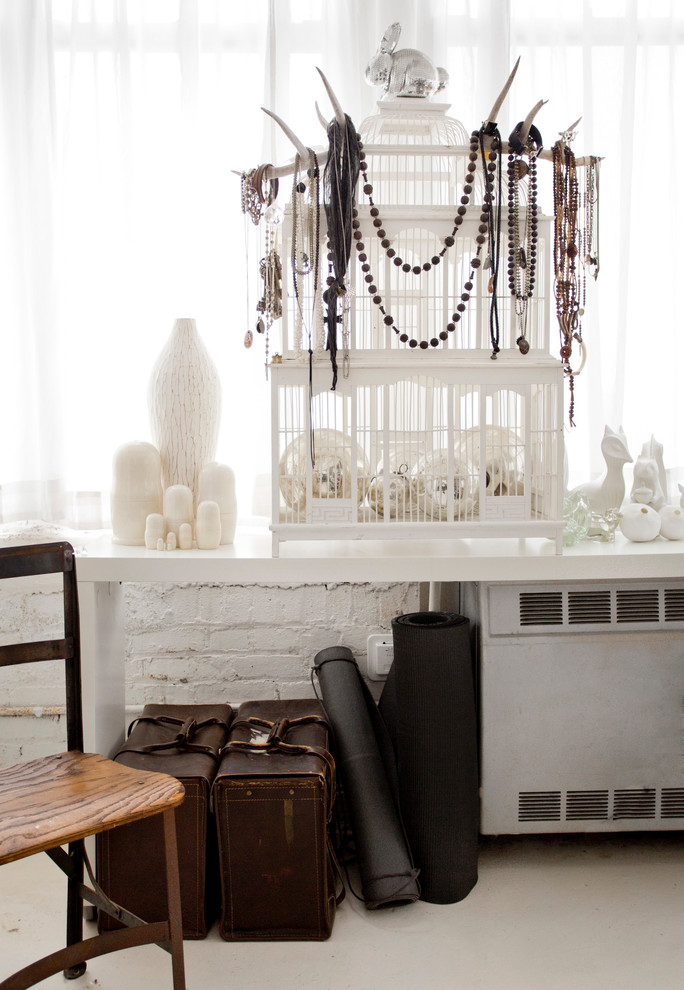 Eclectic bedroom photo in New York