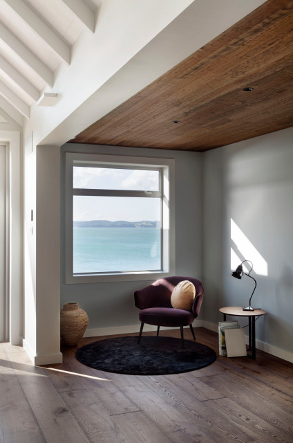 Beachlands House contemporary-vardagsrum