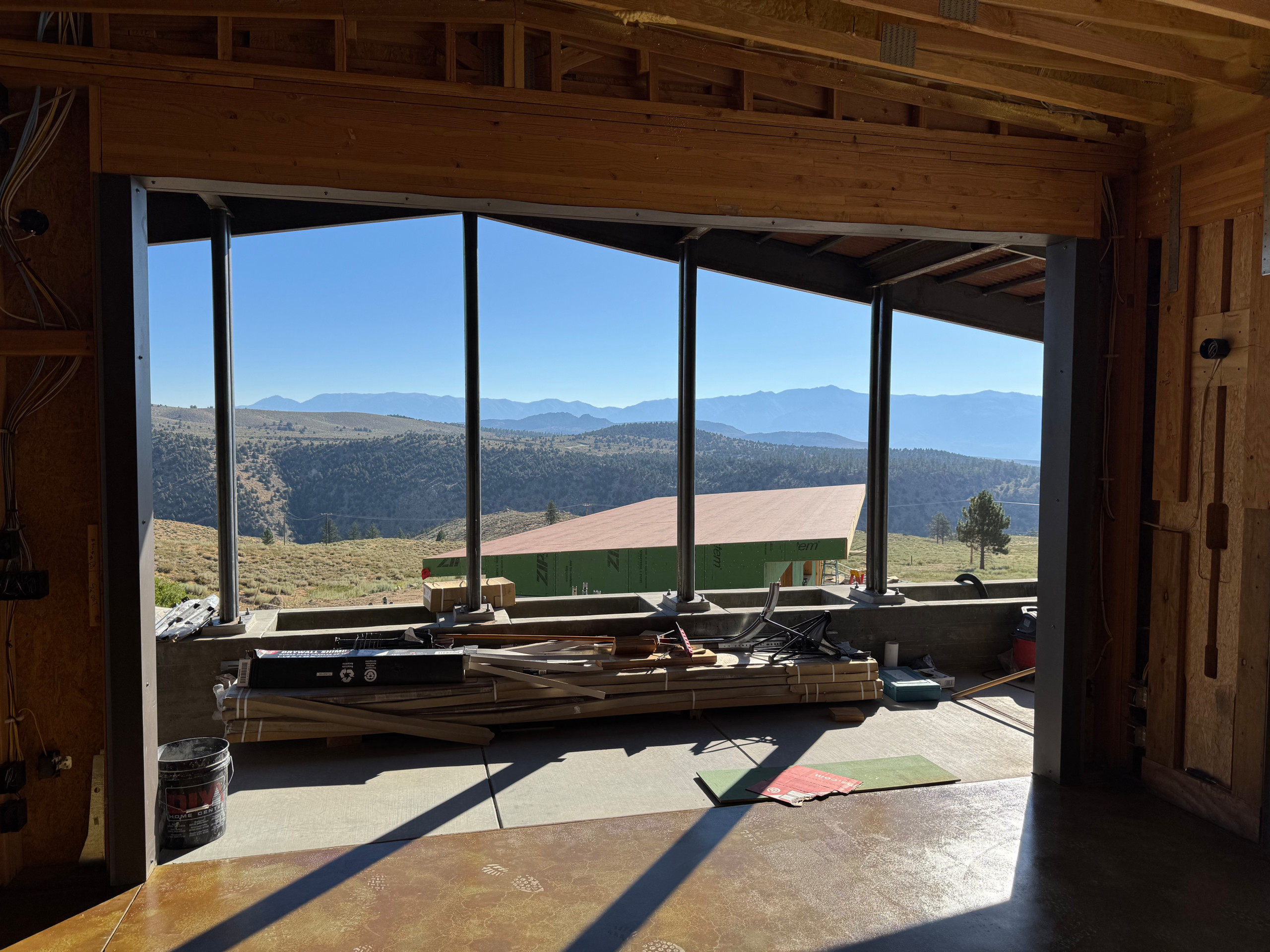 View over guest house