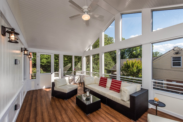 Kensington Md Cathedral Ceiling Screened Porch Modern