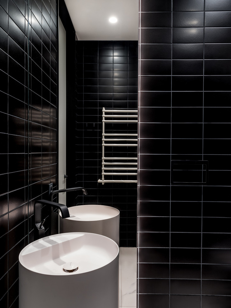 Интерьер санузла в частной квартире от Анны Яровиковой