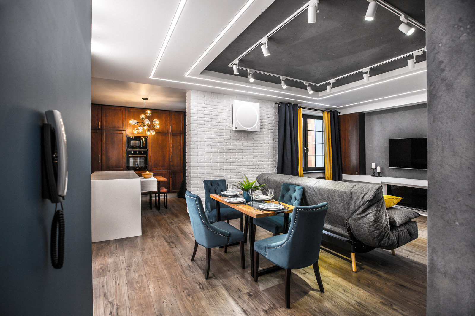 дизайн интерьера трехкомнатной квартиры