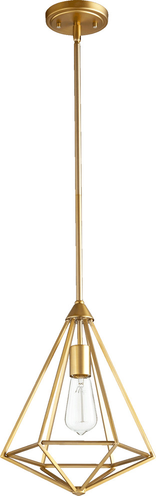 Bennett 1-Light Pendant, Aged Brass