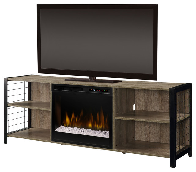 Dimplex Asher Media Console Electric Fireplace With Glass Ember Bed Dimplex Asher Media Console Electric Fireplace With Glass Ember Bed