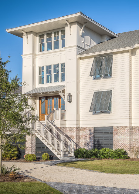 Residences in DeBordieu Colony, Georgetown, SC 2 maritimt-hus-og-facade