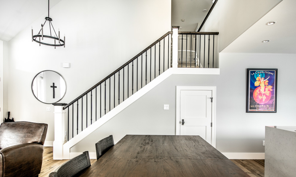 Transitional home design photo in Seattle