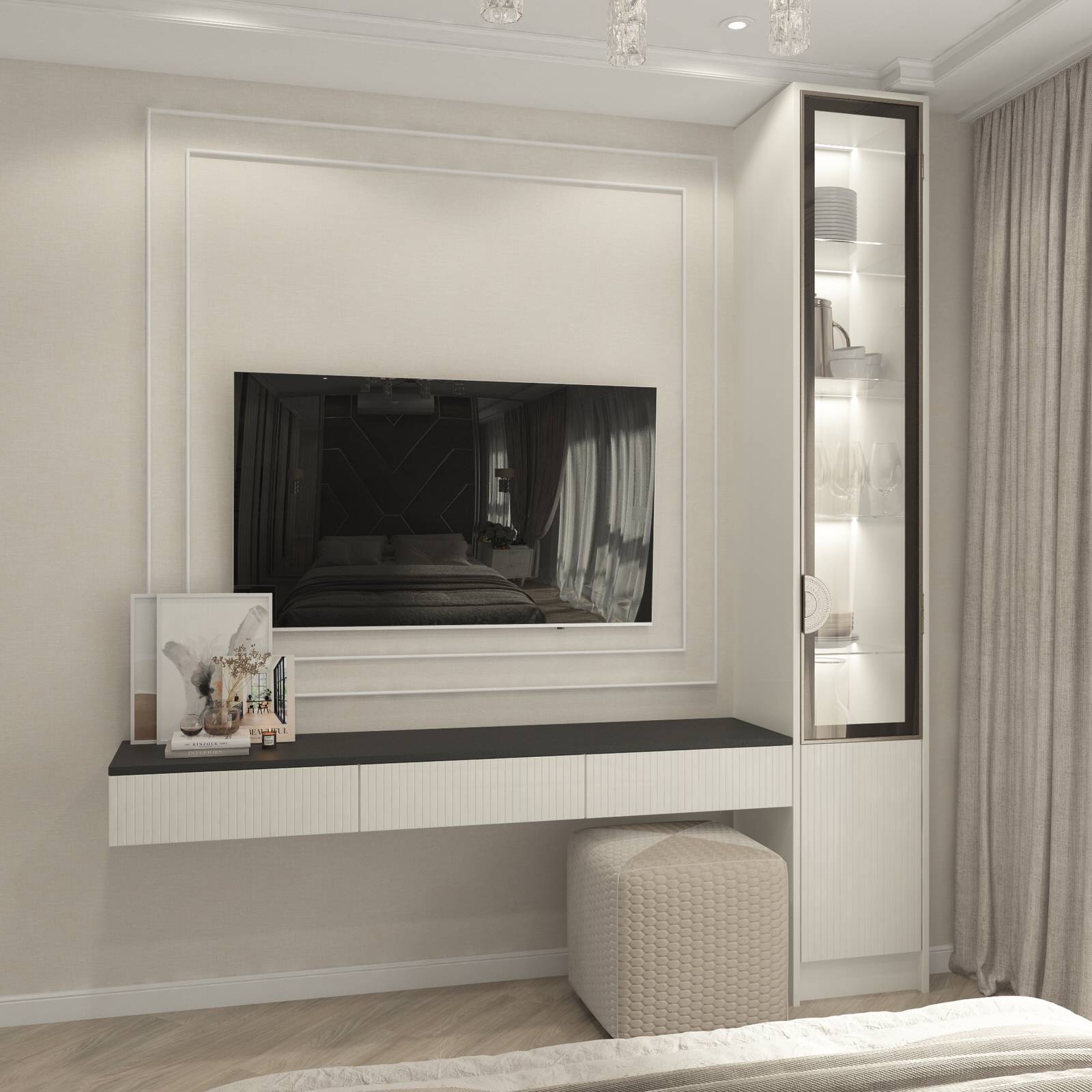 Нежнейший дизайн трехкомнатной квартиры