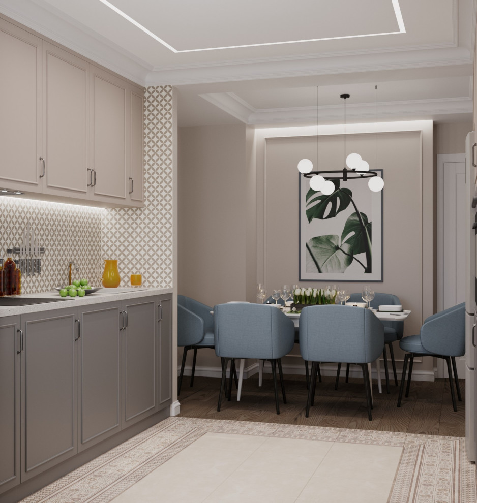 Дизайн-проект кухни, прихожей, гостиной