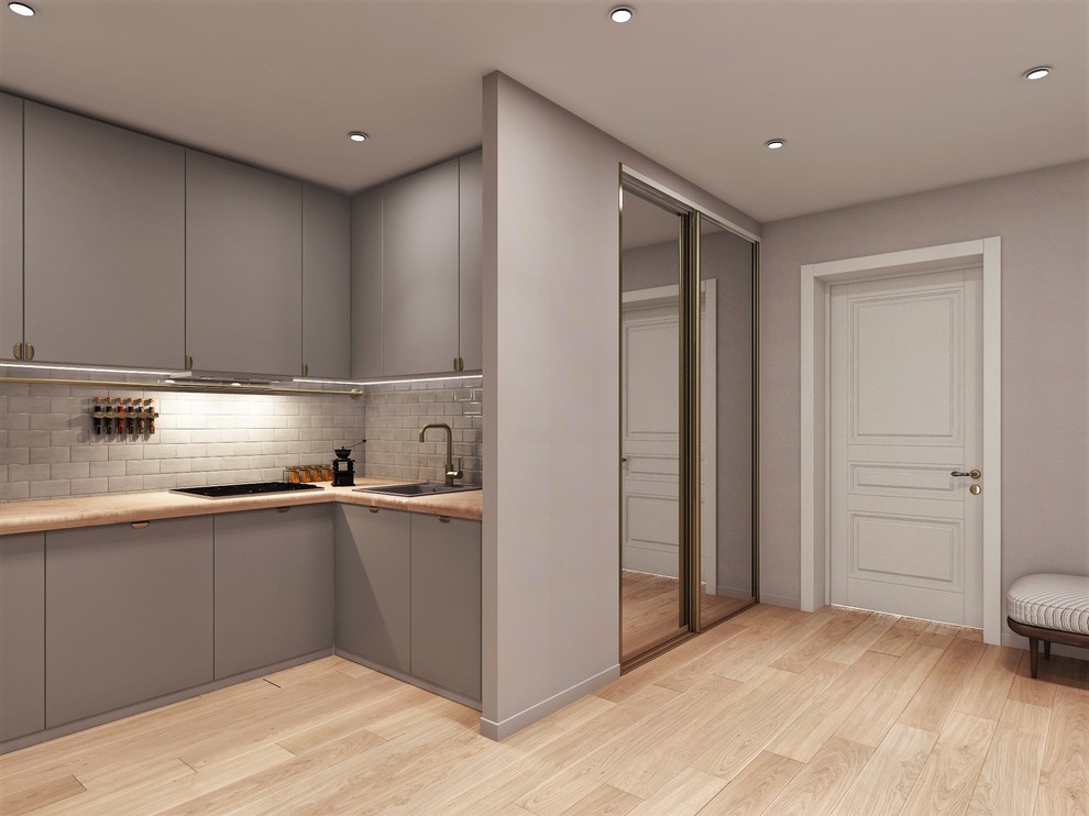 ЖК "Шесть звезд" Дизайн-проект двухкомнатной квартиры студии.