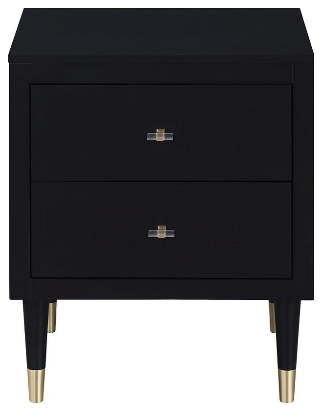 Stanton Nightstand, Black Midcentury Nightstands And Bedside Tables