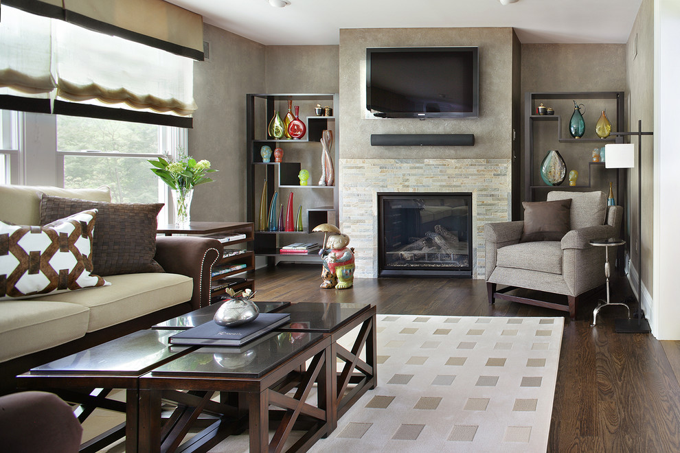 Photo of a traditional living room in New York.