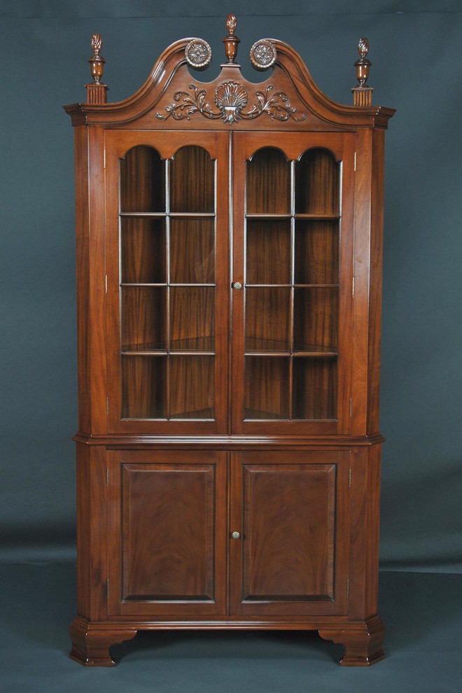 Colonial Style Corner Mahogany Dining Room Cabinet (K NDRC 023)