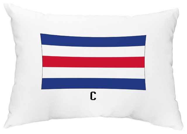 C Letter Simple Outlined 14 X20 Nautical Decorative Outdoor